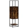 vidaXL skab sonoma-eg 35,5x35x139 cm konstrueret tr&aelig; og metal