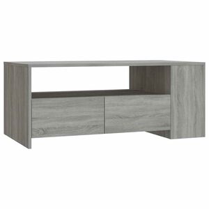 vidaXL sofabord 102x55x42 cm konstrueret tr&aelig; gr&aring; sonoma-eg