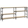 vidaXL konsolbord 180x29x76,5 cm konstrueret tr&aelig; sonoma-eg