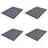 vidaXL d&oslash;rm&aring;tter 4 stk. 90 x 60 cm PVC gr&aring;