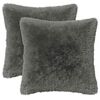 vidaXL Pudebetr&aelig;k 2 pcs HEERLEN Lysegr&aring; 30 x 30 cm PV Fleece