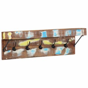 vidaXL Jakkeholder Flerfarvet 73 x 19 x 23 cm Massivt genbrugstr&aelig;