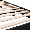 vidaXL sengeramme 75x190 cm konstrueret træ og metal sort