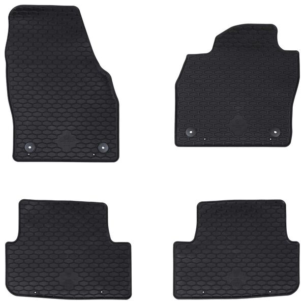 vidaXL Bilm&aring;tte 4 pcs Sort Egnet til SEAT IBIZA, ARONA, VW POLO 2017-