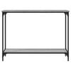 vidaXL konsolbord 101x30,5x75 cm konstrueret tr&aelig; gr&aring; sonoma-eg