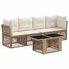 vidaXL Havesofa S&aelig;t 5 stk. Beige polyrattan
