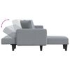 vidaXL L-formet sovesofa 275x140x70 cm stof lysegr&aring;