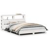 vidaXL sengeramme uden madras 140x190 cm massivt fyrretr&aelig; hvid