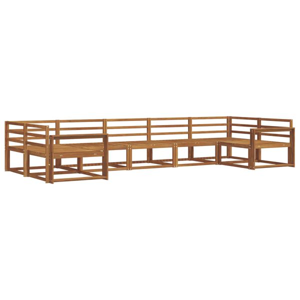 vidaXL Udend&oslash;rs sofagruppe 7 pcs Naturfarvet Massivt Akacietr&aelig;