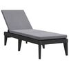 vidaXL liggestol med hynde 186x60x29 cm PP antracitgr&aring;