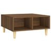 vidaXL sofabord 60x60x30 cm konstrueret tr&aelig; brun egetr&aelig;