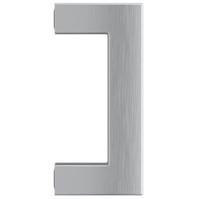 vidaXL skabshåndtag 10 stk. 64 mm rustfrit stål sølvfarvet