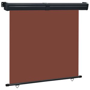 vidaXL sidemarkise til altan 165x250 cm brun