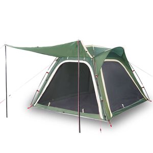 vidaXL 4-personers campingtelt vandt&aelig;t quick-release gr&oslash;n