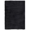 vidaXL shaggy gulvt&aelig;ppe NAVARRA 240x340 cm h&oslash;je luv polyester sort