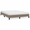 vidaXL sengeramme uden madras 140x190 cm stof gr&aring;brun