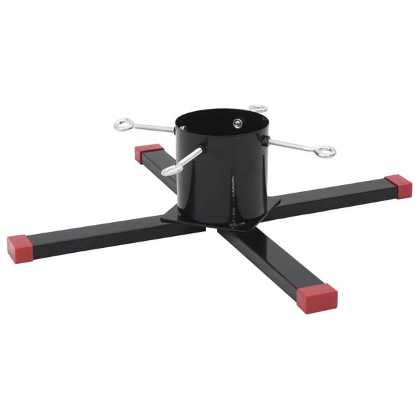 vidaXL juletræsfod 61x61x15,5 cm sort