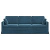 vidaXL Sofa Bl&aring; 228 x 78 x 80 cm Fl&oslash;jl