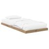 vidaXL Gulv seng ramme Artisan Egetr&aelig; 86,5 x 190 cm Konstrueret tr&aelig;