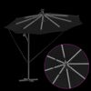 vidaXL Kantilever bananparasol Sort 294 x 294 x 248 cm
