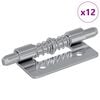 vidaXL L&aring;s 12 stk. S&oslash;lv 46 x 17 x 1,2 mm St&aring;l