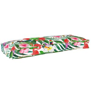 vidaXL Pude Blomstret Flerfarvet 100 x 40 x 8 cm Oxford stof
