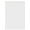 vidaXL sengeborde 2 stk. med skuffe 39x28x41 cm hvid