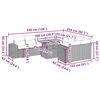 vidaXL sofas&aelig;t til haven 10 dele med hynder polyrattan gr&aring;
