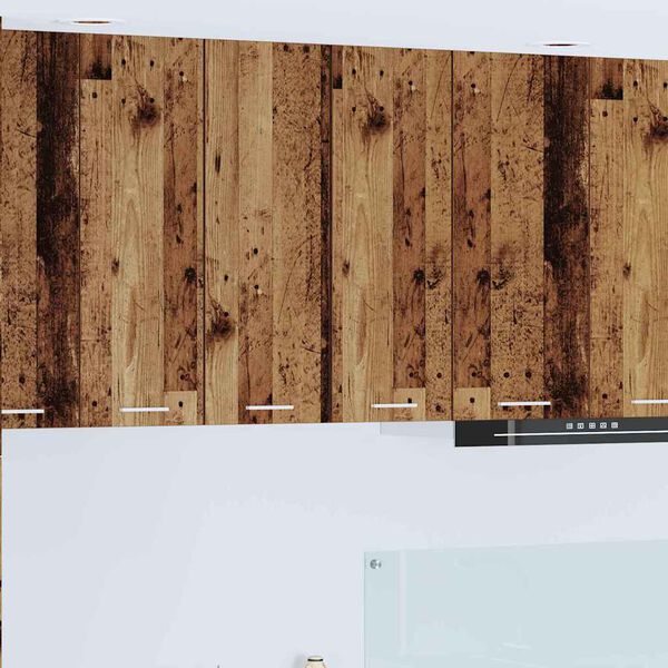 vidaXL H&aelig;ngeskab Gammelt tr&aelig; og Hvid 30 x 31 x 80 cm Konstrueret tr&aelig;