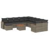 vidaXL Patio Sofa Set 11-personers Grey