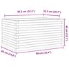 vidaXL plantekasse 90x60x46 cm massivt fyrretr&aelig;