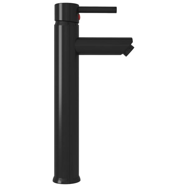 vidaXL håndvask til badeværelse m. hane og bundventil hærdet glas guld