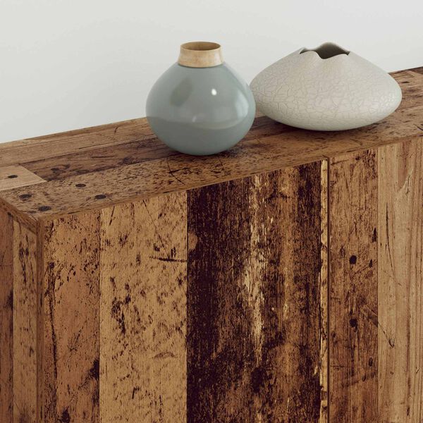 vidaXL TV-skab V&aelig;gmonteret 4 pcs Gammelt tr&aelig; Konstrueret tr&aelig;