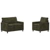 vidaXL Sofa S&aelig;t 2 stk. Gr&oslash;n Polyester