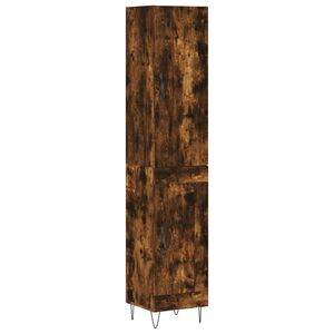 vidaXL skab 34,5x34x180 cm konstrueret tr&aelig; r&oslash;get egetr&aelig;