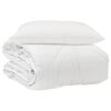 vidaXL &Aring;rsd&aelig;kkende Dyne med pude 2 pcs Hvid Microfiber