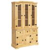 vidaXL sk&aelig;nk Corona 112x43x191,5 cm massivt mexicansk fyrretr&aelig; brun