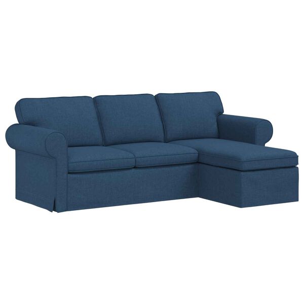 vidaXL Sofa Bl&aring; Samlede dimensioner: 215 x 138 x 80 cm (B x D x H)