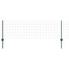 vidaXL Eurohegn med stolpe 25 x 0,6 m PVC-belagt st&aring;l Gr&oslash;n Mesh
