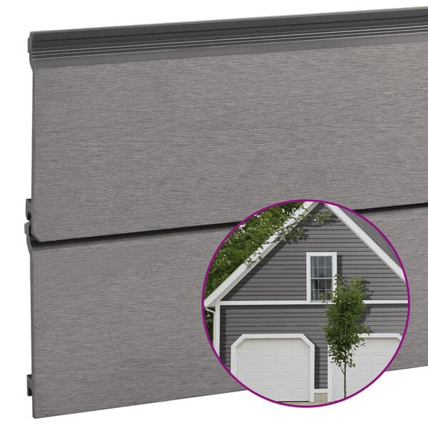 vidaXL v&aelig;gbekl&aelig;dningspaneler 8 stk. 170x15 cm WPC gr&aring;