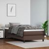 vidaXL springmadras med pocketfjedre medium 90x200x20 cm kunstl&aelig;der brun