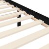 vidaXL sengeramme med sengegavl 200x200 cm massivt tr&aelig; sort