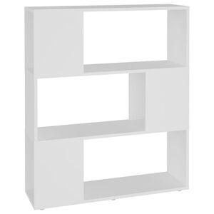 vidaXL bogreol/rumdeler 80x24x94 cm konstrueret tr&aelig; hvid