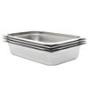 vidaXL gastronorm beholder 4 stk. GN 1/1 100 mm rustfrit st&aring;l