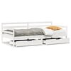 vidaXL daybed med skuffer 90x190 cm massivt fyrretr&aelig; hvid