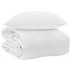vidaXL &Aring;rsd&aelig;kkende Dyne med pude 2 pcs Hvid Microfiber