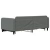 vidaXL daybed med udtræk og skuffer 100x200 cm stof mørkegrå
