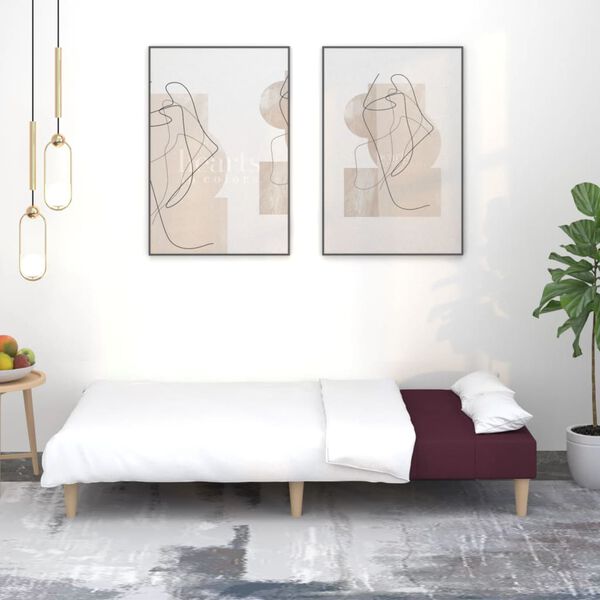 vidaXL 2-personers sovesofa stof lilla