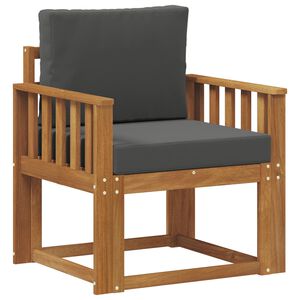 vidaXL Udend&oslash;rs sofa Soli Akacietr&aelig; og polyester Naturfarvet