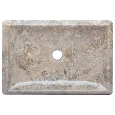 vidaXL håndvask 50x35x10 cm marmor grå